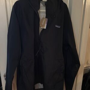 Patagonia Black Raincoat Full-Zip Jacket